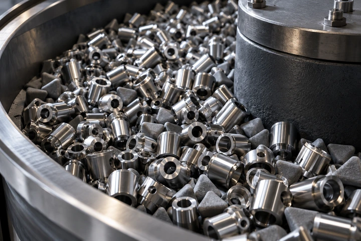 Pièces métalliques de précision pour tribofinition